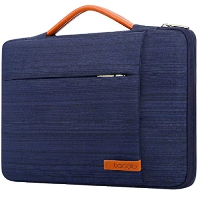 Abbildung von Lacdo 360 Rundumschutz Laptop Tasche Schutzhülle für 15.6 Zoll Lenovo V15/IdeaPad, Huawei MateBook D 15, ASUS Vivobook Pro/ZenBook Pro, Acer Aspire HP Envy Dell Inspiron Blau