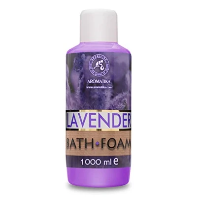 Abbildung von Badeschaum mit Ätherischem Lavendelöl 1000ml Guter Schlaf Schönheit Baden Körperpflege Wellness Entspannung Aromatherapie SPA Lavendel Aroma Schaumbäder
