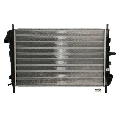 Abbildung von NRF 509641 Kühler, Motorkühlung Aluminium 618 397 26 mit Anbauteilen Kühlrippen gelötet FORD: MONDEO 3 Kombi, 3, Stufenheck