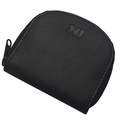 Abbildung von Rind Nappa Leder Münzbörse / Geldbörse Geldbeutel Portemonnaie Portmonaise Geldtasche Portmonee MJ Design Germany in Schwarz