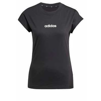 Abbildung von adidas Damen Essentials LINEAR Cotton T Shirt, Black/White, XXL