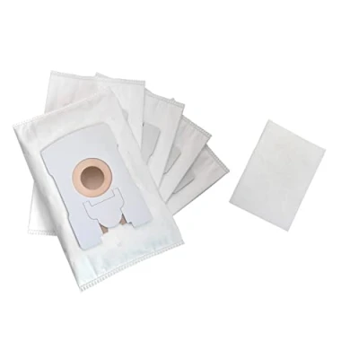 Abbildung von 5 Microvlies Staubsaugerbeutel mit HEPA Filter Ersatzschicht und Motorschutzfilter geeignet Vorwerk Kobold VT 265 270 300 VT265 VT270 VT300