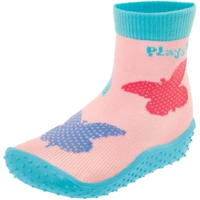 Abbildung von Playshoes Unisex Kinder Aquasocken Wassersportschuh, Schmetterlinge, 20/21 EU