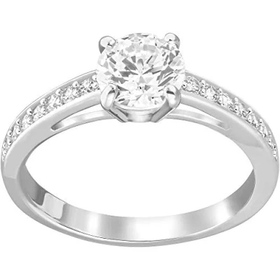Abbildung von Swarovski Ring, Damen, Größe: 58, Silber