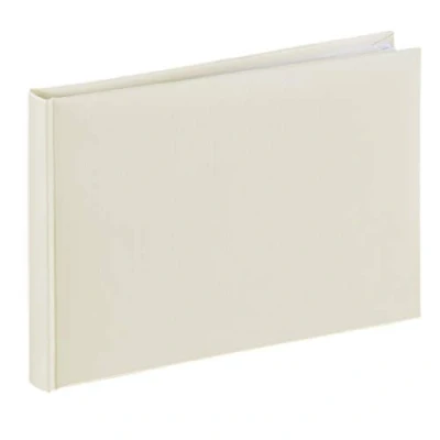 Abbildung von Hama Fotoalbum 24x17 cm (Fotobuch mit 36 weißen Seiten, Album Pergamin Trennblättern, Photoalbum zum Selbstgestalten und Einkleben) beige pastell