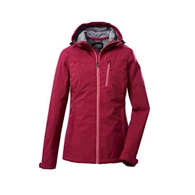 Abbildung von Killtec Damen Softshelljacke/Outdoorjacke mit Kapuze KOS 89 WMN SFTSHLL JCKT; dunkelrose, 40, 39138 000