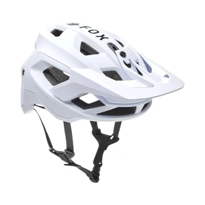Abbildung von Fox Racing Speedframe Helmet Solid Unisex Fahrrad Helm, hervorragender Schutz, optimale Belüftung, Perfekter Sitz,White,M