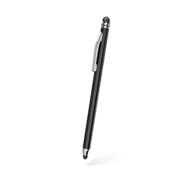 Abbildung von Hama Touchscreen Stift (Eingabestift, Tablet für alle Tablets, Stylus Pen, Android/iOs, Handy Stift, kapazitiven Touch Display, superdünn, Touchpen, mit Clip) schwarz