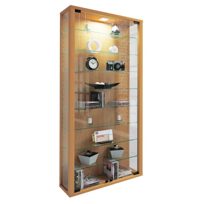 Abbildung von VCM Wandregal "Wandvitrine Hängevitrine Glasvitrine Vitrosa Maxi" 1 Stk. tlg.