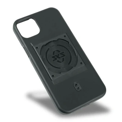 Abbildung von SKS GERMANY Unisex Erwachsene Cover für iPhone 15 Plus Handyhülle COMPIT System (angenehme Haptik, Stoßdämpfend, mit Befestigungsvorrichtung, aus verschleißfestem Kunststoff), Schwarz, Einheitsgröße