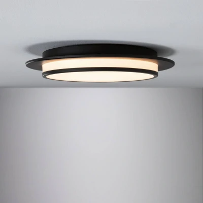 Abbildung von Paulmann LED Deckenleuchte »Egron 15W 360 mm Schwarz 230V 2700K Metall/Kunststoff«, 1 flammig, 3 step dimmbar