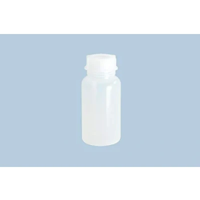 Abbildung von hünersdorff Weithalsflasche zum Befüllen mit Schraubverschluss aus LD PE (bruchsicher und lebensmittelgeeignet), 750 ml, transparent