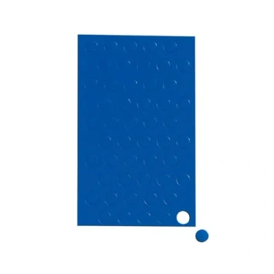 Abbildung von MAUL Magnetsymbole Kreis 50 Stück Kleine Magnete für Planer, Kalender und Whiteboards Magnet 10 mm Büro, Küche Werkstatt Vielseitig flexibel einsetzbar Blau