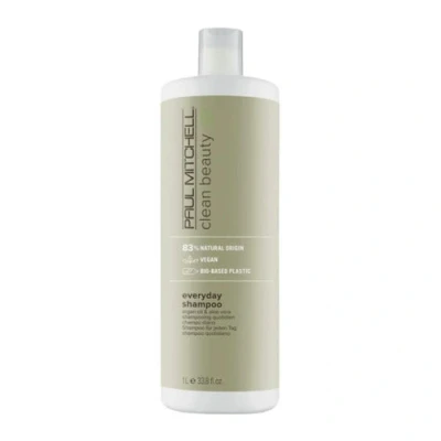 Abbildung von Paul Mitchell Clean Beauty Everyday Shampoo — Vegane Haarwäsche für alle Haartypen, tägliche Haarpflege mit Arganöl 1000 ml, mehrfarbig