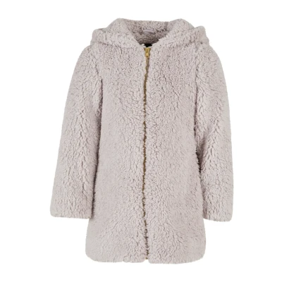Abbildung von Urban Classics Sherpa Wintermantel für Kinder, Größe: 122/128, Warmgrey