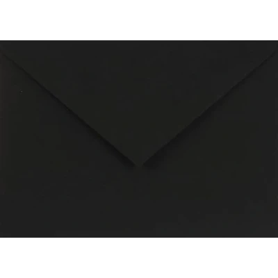 Abbildung von Netuno 25 Umschläge Schwarz DIN C6 114 x 162 mm 115g Sirio Color Nero schwarze Briefumschläge Spitzklappe elegante Briefhüllen Einladungsumschläge Hochzeit Papierbriefumschläge hochwertig