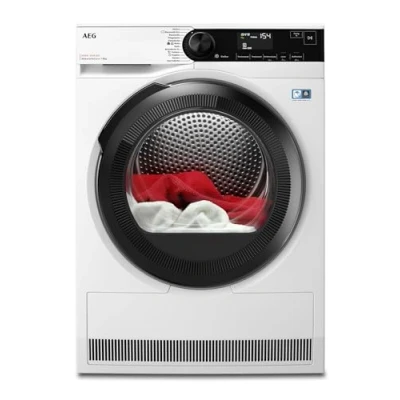 Abbildung von AEG Wärmepumpentrockner 8 kg Serie 8000 AbsoluteCare Wolle und Seidetrocknung Testsieger der Stiftung Warentest A+++ Energiesparend Trommelbeleuchtung Knitterschutz TR8AMZ68