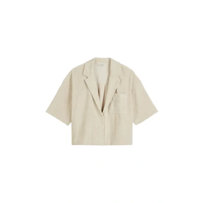 Abbildung von Marc O&#039;Polo Relaxed SOFT Hemdbluse, Damen, Größe: Large, Silky stone