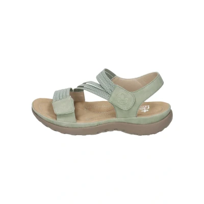 Abbildung von Rieker Riemchensandale, Sommerschuh, Sandalette, Keilabsatz, mit Gummizügen