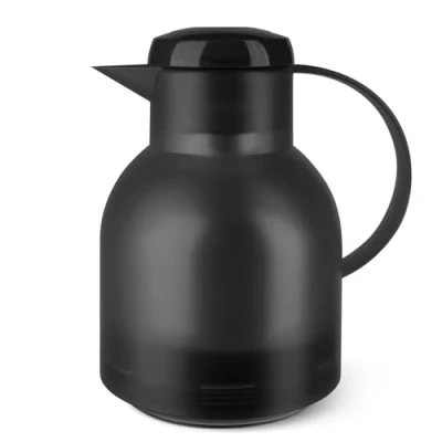 Abbildung von Emsa Isolierkanne »Samba«, 1 l, zeitloses Design, einfacher Knopfdruck, 24h kalt, 12h warm