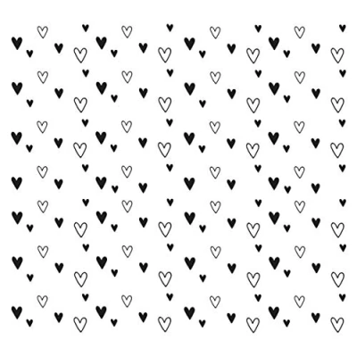 Abbildung von Rayher 50242000 Clear Stamps Hintergrund Herzen, Bogen 102.5x97mm. 1 Motiv, klar, transparent, durchsichtig, Stempel Hochzeit, Silikonstempel