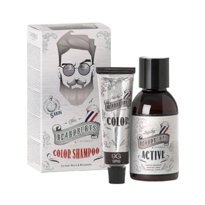 Abbildung von Beardburys Color Shampoo Beard &amp; Hair Dye in Shampoo, Removes Canes &amp;, Care 50g (Gray)