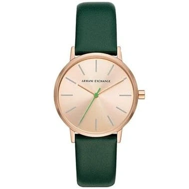 Abbildung von Armani Exchange Damen Analog Quarz Uhr mit Leder Armband AX5577I