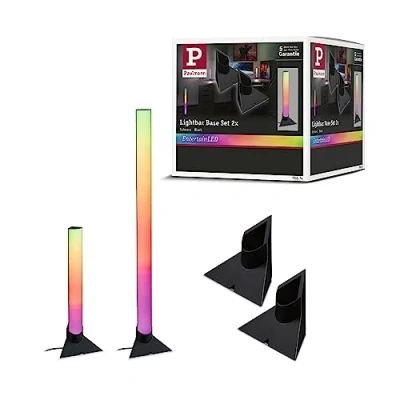 Abbildung von Paulmann 78874 Zubehör EntertainLED Lightbar Standfuß 132x67mm Schwarz Aluminium, Kunststoff
