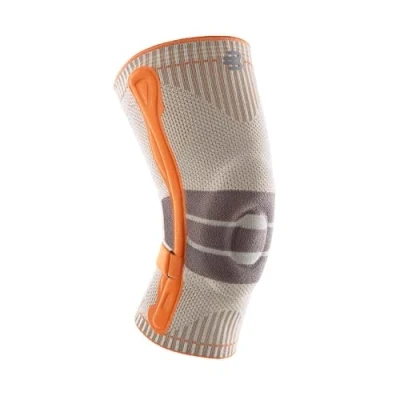Abbildung von BAUERFEIND Kniebandage zum Wandern „Outdoor Knee Support“, 1 Unisex Wanderbandage zur Wanderausrüstung, Rechts &amp; Links tragbar, Individuell einstellbarer Strap, Merino Wolle