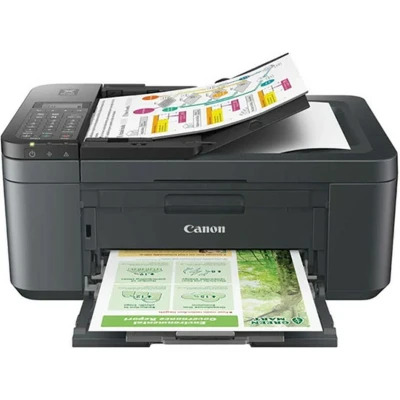 Abbildung von Canon Pixma TR4755i Multifunktionsdrucker 4in1 (Tintenstrahl, Drucken, Kopieren, Scannen, Faxen, A4, WLAN, Apple AirPrint, 20 Blatt ADF, Duplexdruck, kompatibel mit Print Plan ABO) schwarz