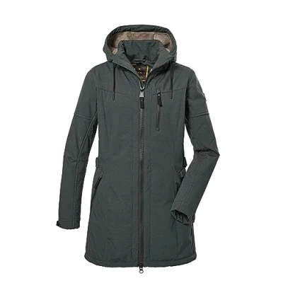 Abbildung von G.I.G.A. DX Damen Softshellparka mit abzippbarer Kapuze GW 46 WMN SFTSHLL PRK, dunkel blaugrün, 40, 40898 000