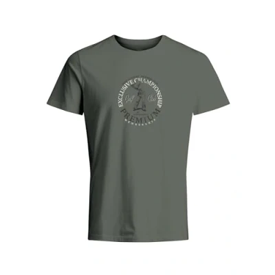 Abbildung von JACK&amp;JONES Herren JPRBLUBRAXTON SS Tee Crew Neck FST T Shirt, Laurel Wreath, M