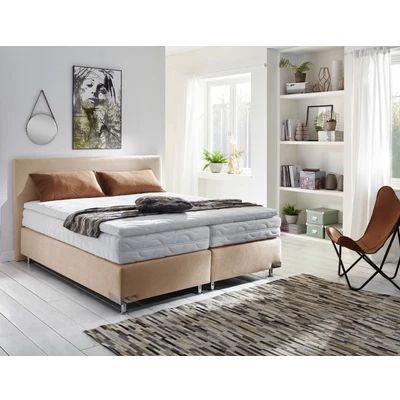 Abbildung von Westfalia Schlafkomfort Boxspringbett, mit dekorativen verchromten Eckelementen an der Box