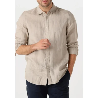 Abbildung von Scotch &amp; Soda Regular FIT Hemd, Herren, Größe: Medium, Beige