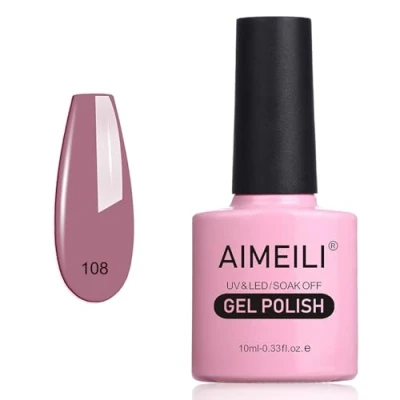 Abbildung von AIMEILI UV LED Gellack ablösbarer Nagellack Gel Polish Brown Lilies (108) 10ml