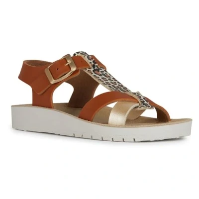 Abbildung von Geox Costarei Riemensandalette für Kinder, Größe: 27, Biscuit/platinum Schuhe