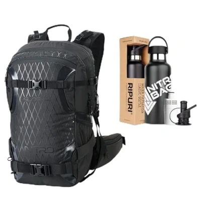 Abbildung von Nitro, SLASH 25 pro SET mit Ripuri 600 ml Flasche &amp; Filter, Snowboardrucksack, Tourenrucksack, L, PHANTOM