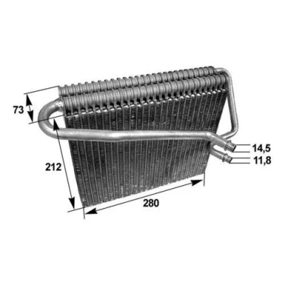 Abbildung von MAHLE ORIGINAL AE 47 000S Verdampfer ohne Expansionsventil