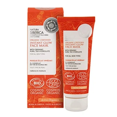 Abbildung von Natura Siberica Bio zertifizierte Instant Glow Gesichtsmaske für alle Hauttypen, 75 ml