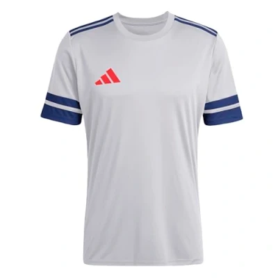 Abbildung von adidas Herren SQUADRA25 Jersey Short Sleeve, Glory Grey/Team Navy Blue 2/Pure Ruby, XL
