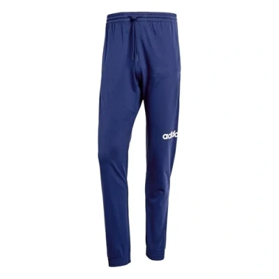 Abbildung von adidas Herren Essentials LINEAR Single Jersey Pant, Dark Blue/White, XL