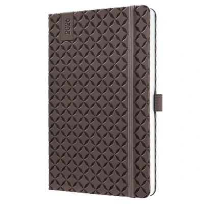 Abbildung von SIGEL J6123 Wochenkalender 2026 A5 braun, Hardcover, Gummiband, Stiftschlaufe, Einstecktasche, 174 Seiten, vegan, Buchkalender, Terminplaner Kalenderbuch Jolie