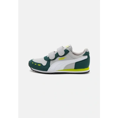 Abbildung von Puma Cabana Racer 20 Unisex Sneaker low für Kinder, Größe: 28, Cool light gray/white/dark myrtle/lime smash Schuhe