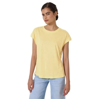 Abbildung von Street One Studio MIT Schulterdetail Tshirt basic, Damen, Größe: 38, Gelb