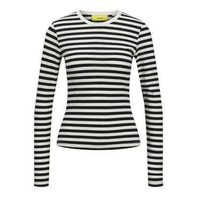 Abbildung von JJXX Jxceline GIGI STR LS Stripe JRS Strickpullover, Damen, Größe: Medium, Black