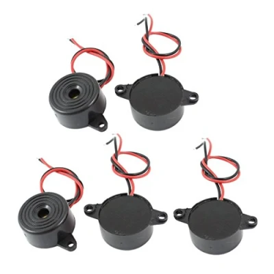 Abbildung von ARCELI 5 Stücke DC 3 24V 85dB Sound Elektronische Summer Alarm Schwarz 23 x 12mm