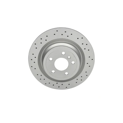 Abbildung von ATE 24.0122 0287.1 Bremsscheibe 330,0 22,0 5 112,0 gelocht/innenbel. beschichtet legiert/hochgekohlt mit Schrauben MERCEDES BENZ: ML Class