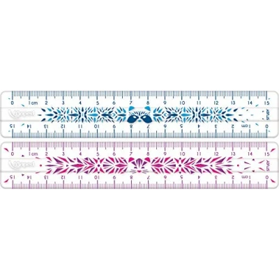 Abbildung von Maped 245301 stossfestes Lineal STUDY FANCY 15 cm, Verschiedene Farben