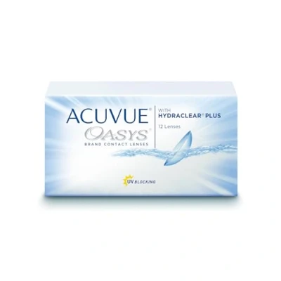 Abbildung von ACUVUE OASYS 2 Wochen Kontaktlinsen für Tag und Nacht mit 5,25 dpt BC 8.4 UV Schutz, Austrocknungsschutz &amp; extrem Komfortables Tragegefühl 12 Linsen