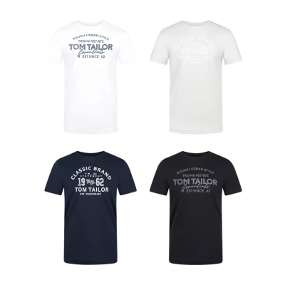 Abbildung von TOM Tailor 4 PACK Tshirt print, Herren, Größe: 3XL, Lucid white